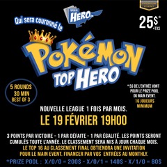 Pokemon Monthly - TOP HERO - 19 Février 19h00